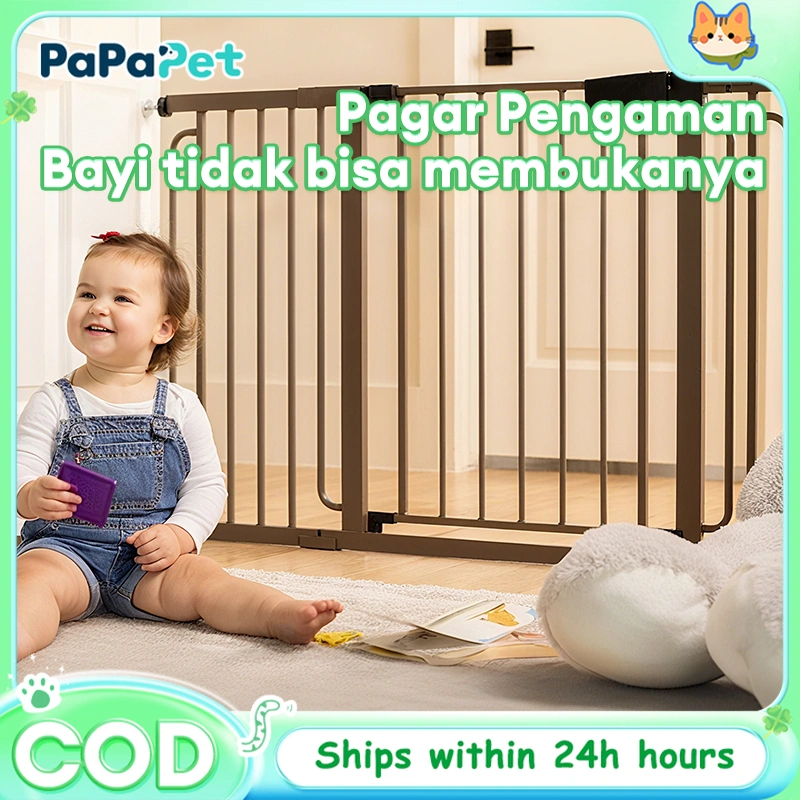 GREENPETS Baby Safety Gate Pagar Pengaman Bayi untuk Pintu dan Tangga Pembatas Rumah Aman Hewan