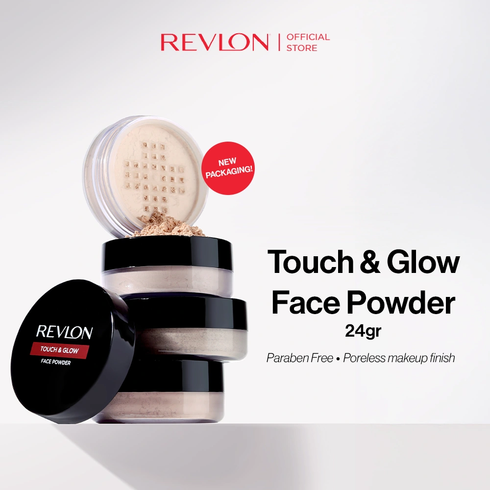 Revlon Touch & Glow Face Powder 24 gram (bedak tabur lembut dan hasil natural)