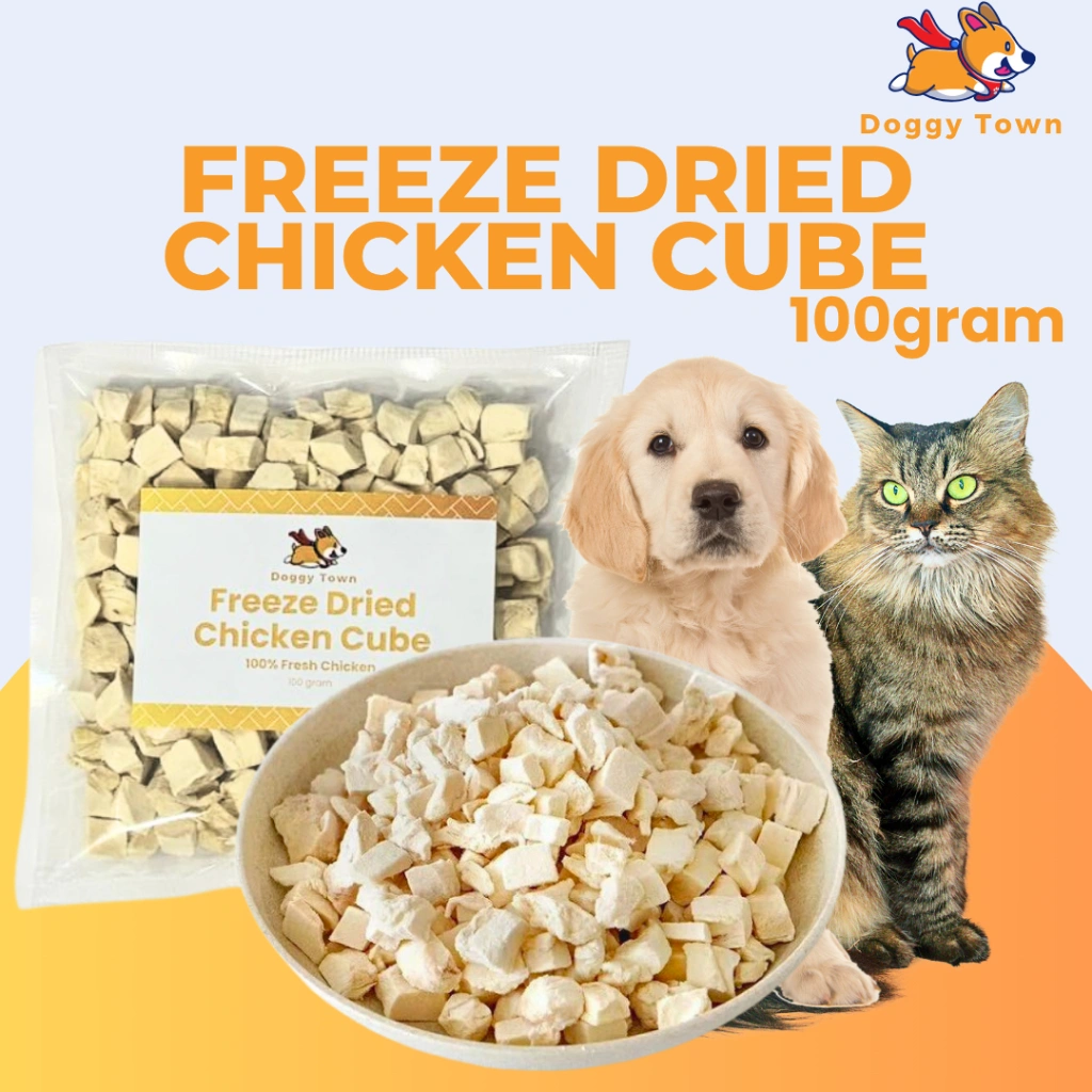 Freeze Dried Chicken Cube Dog Snack Cat Snack Cemilan Kucing Dan Anjing