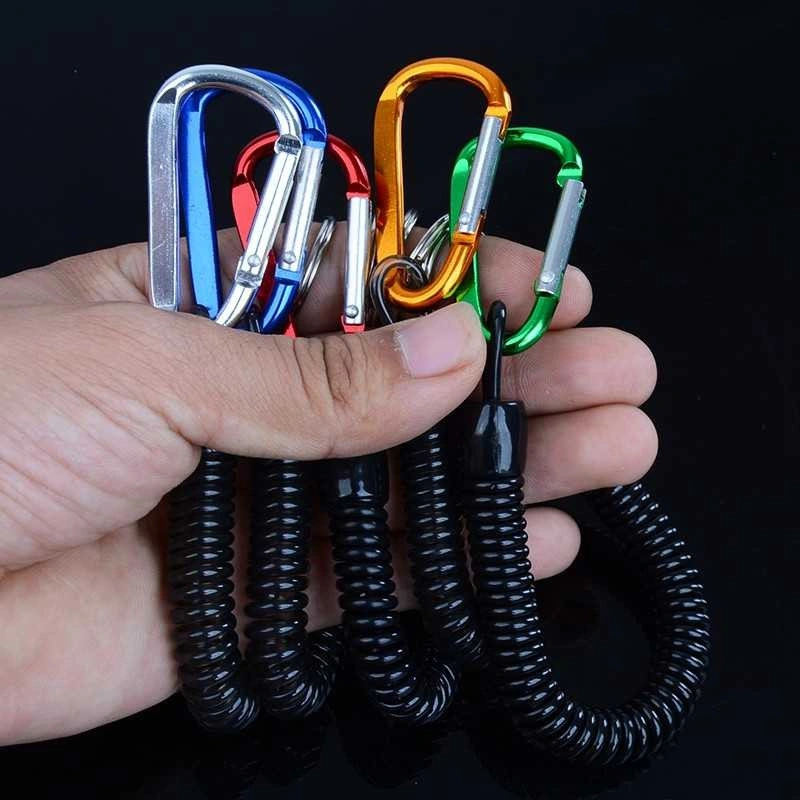 Karabiner Tali Spiral Fishing Lanyard Quick