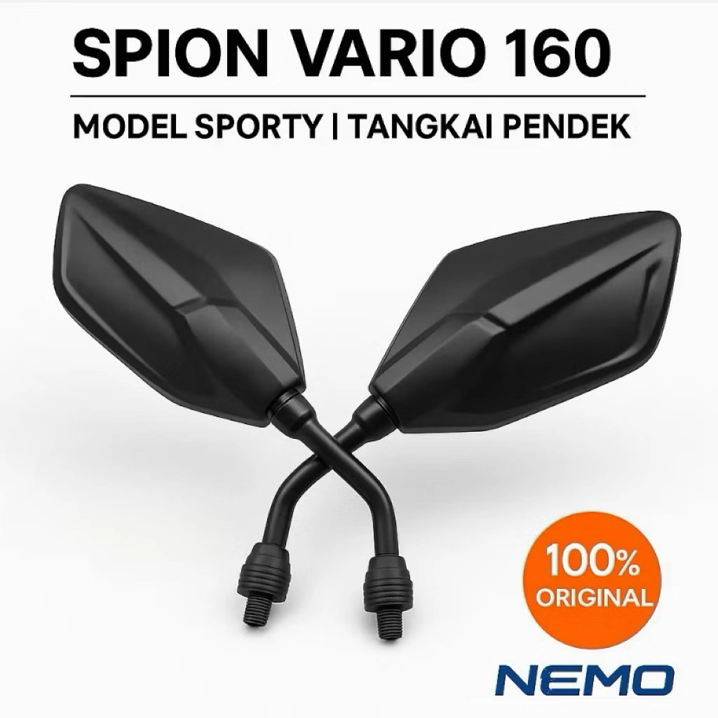 Spion tangkai pendek gen2 Vario Kaca Cembung Spion Model gen2 tangkai pendek