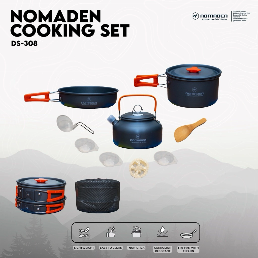 Nomaden Cookingset DS-308 Alat Masak Camping