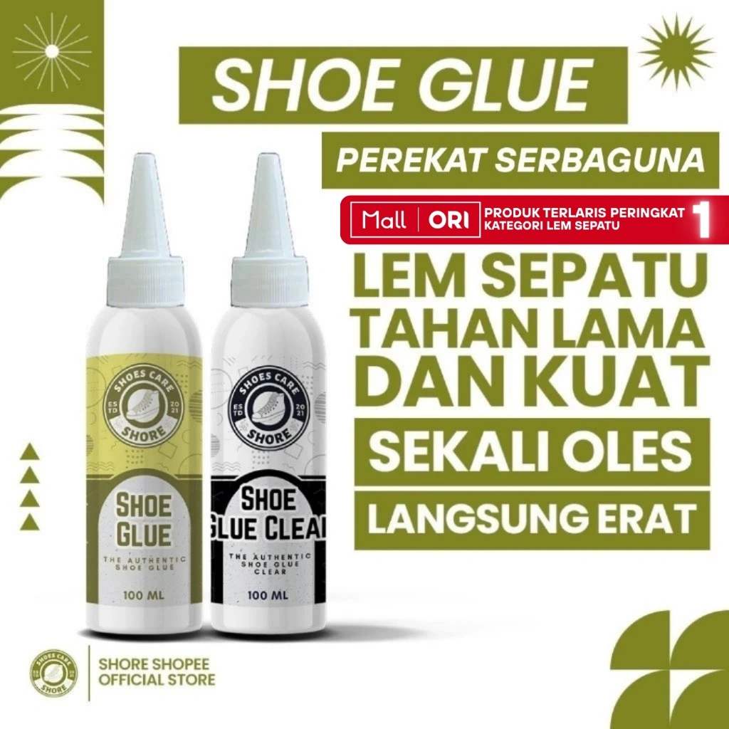 SHORE - Premium Shoe Glue - Lem Sepatu Premium Serbaguna Kuat, Tidak Ribet & Tahan lama