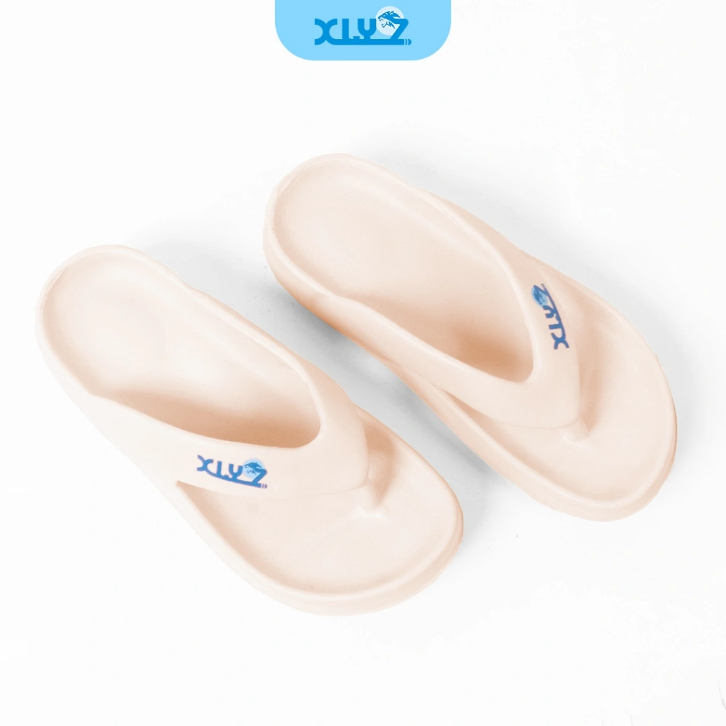 XLYZ *Sandal Jepit Karet Elegan Wanita Cloud Platform Cream | Anti Slip | Sandal Tebal Empuk Ringan