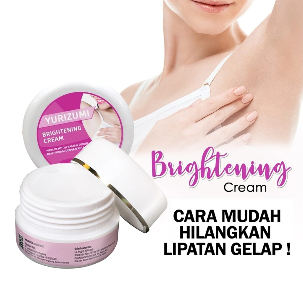 Yurizumi Brightening Cream Pencerah Lipatan Tubuh 10gr Krim Pemutih Ketiak Sikut Selangkangan - AF