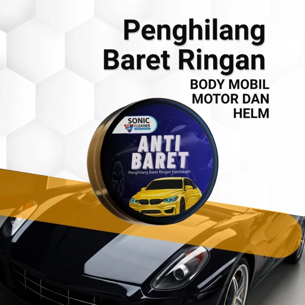 SONIC Anti Baret Compound Penghilang Baret Body Motor Mobil /Body kendaran Baret Ringan