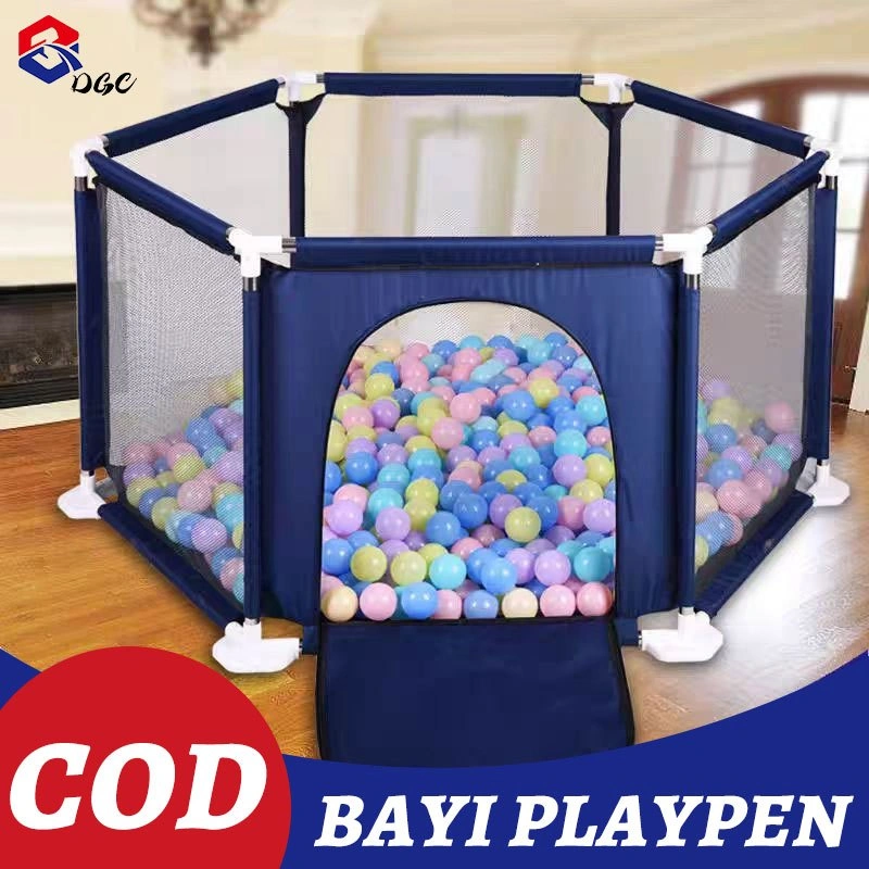 DGC Perlengkapan Bayi Playpen Pagar Anak-anak Keranjang Mandi Bola Peralatan Tempat Tidur Bayi