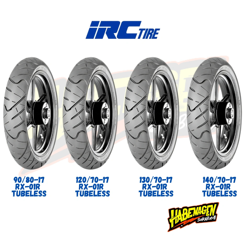 Ban Luar Motor Irc Tire Rx-01r 90/80 120/70 130/70 140/70 Ring 17 Tubeless Ring 17 Road Winner