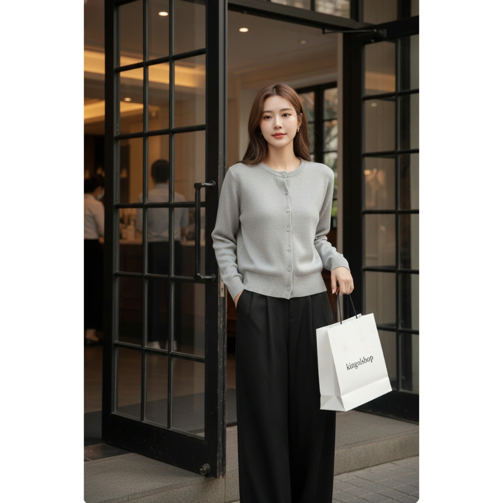 Naura Cardigan Rajut | Knit Cardi | Basic Cardi | Outer Rajut | Atasan Wanita