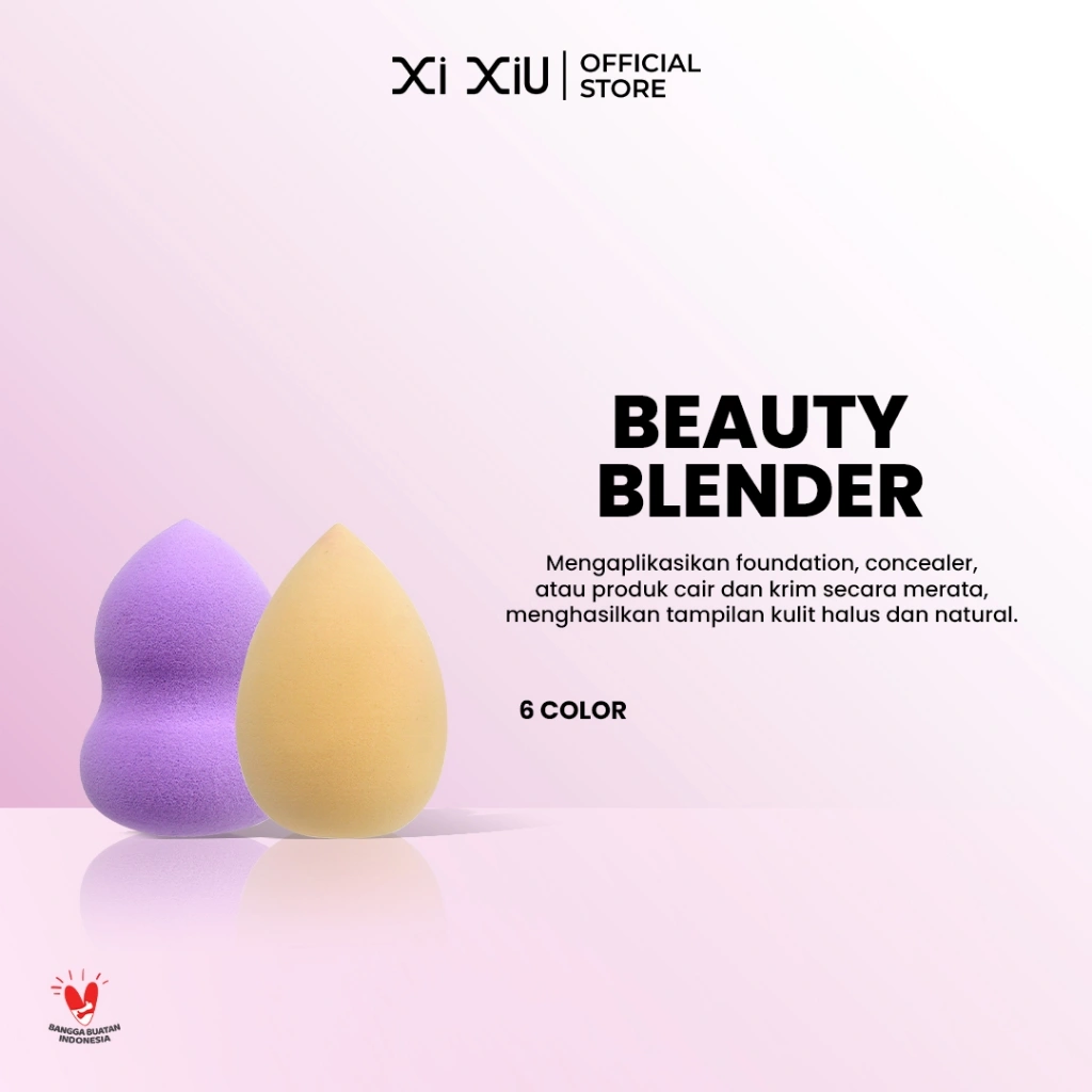 [BUNDLE] [GET 3 PCS] Xi XiU Beauty Blender Sponge | Soft & Bouncy | Lembut Empuk Mudah Diblend | Makeup Sponge Set