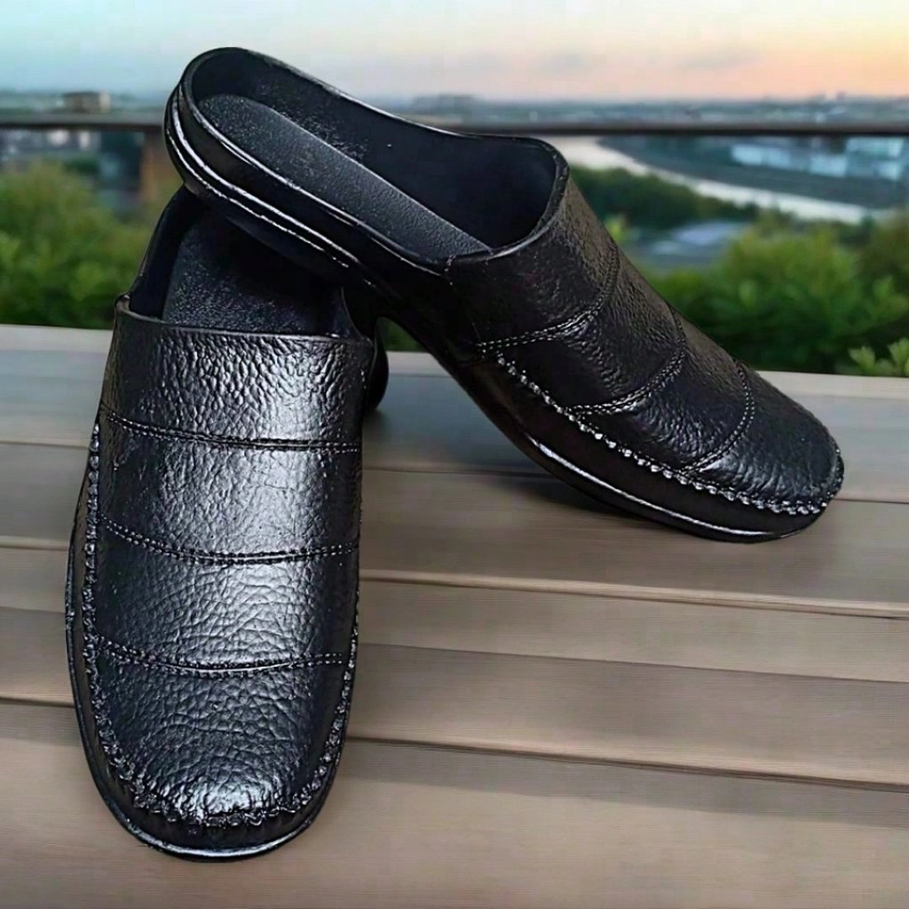 Sandal Selop Karet Pria Tamara Line 213 – Anti Licin & Tebal | Slip On Nyaman
