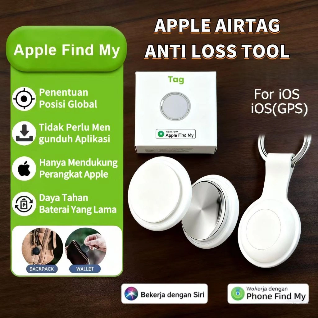 MiLi MiTag Go Pelacak Pintar IOS Mini GPS Pencari Motor Melacak Lokasi Jarak Jauh Seluruh Dunia Smart Tag Anti Kehilangan HP