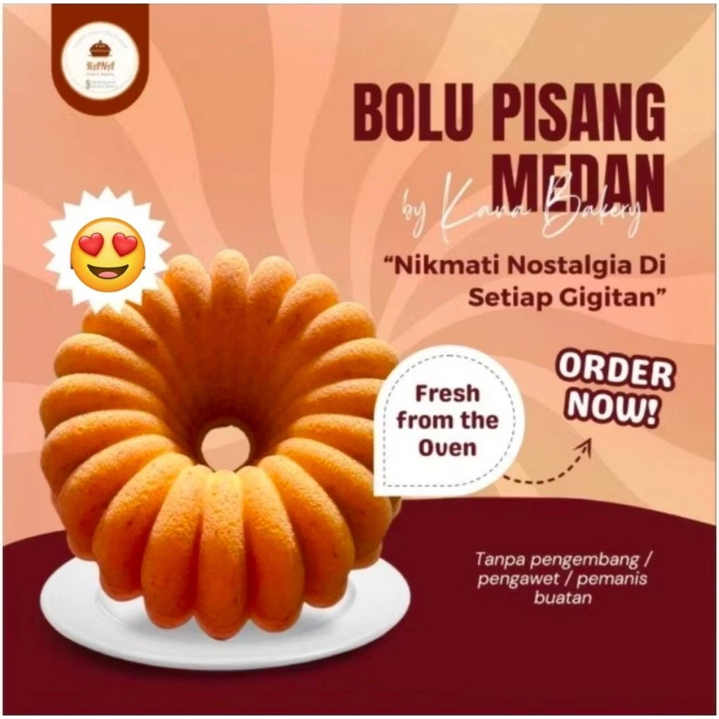 Cake Bolu Pisang Medan By Kana Bakery