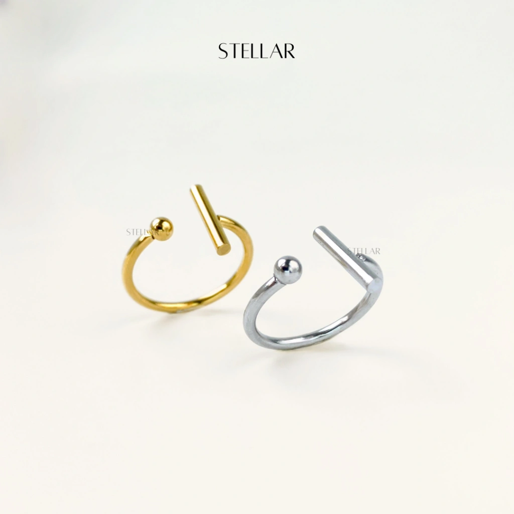 [STELLAR] EUNHA Adjustable Ring | Cincin Stainless Steel Tahan Karat Tahan Luntur Tahan Menghitam | Perhiasan Cincin Korea Wanita Elegan Mewah | Aksesoris Fashion Wanita | Cincin Wanita Premium | Cincin All Size