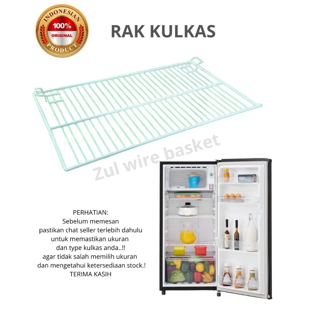RAK AMBALAN KULKAS type ukuran 44x28 cm Polytron/Aqua