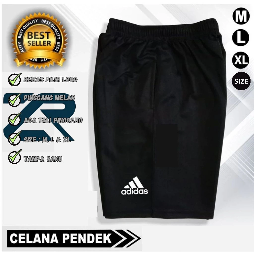 SPORTSWEAR SHORT PANTS CELANA KOLOR PENDEK PRIA JUMBO size M L XL Bola Futsal Voli Olahraga