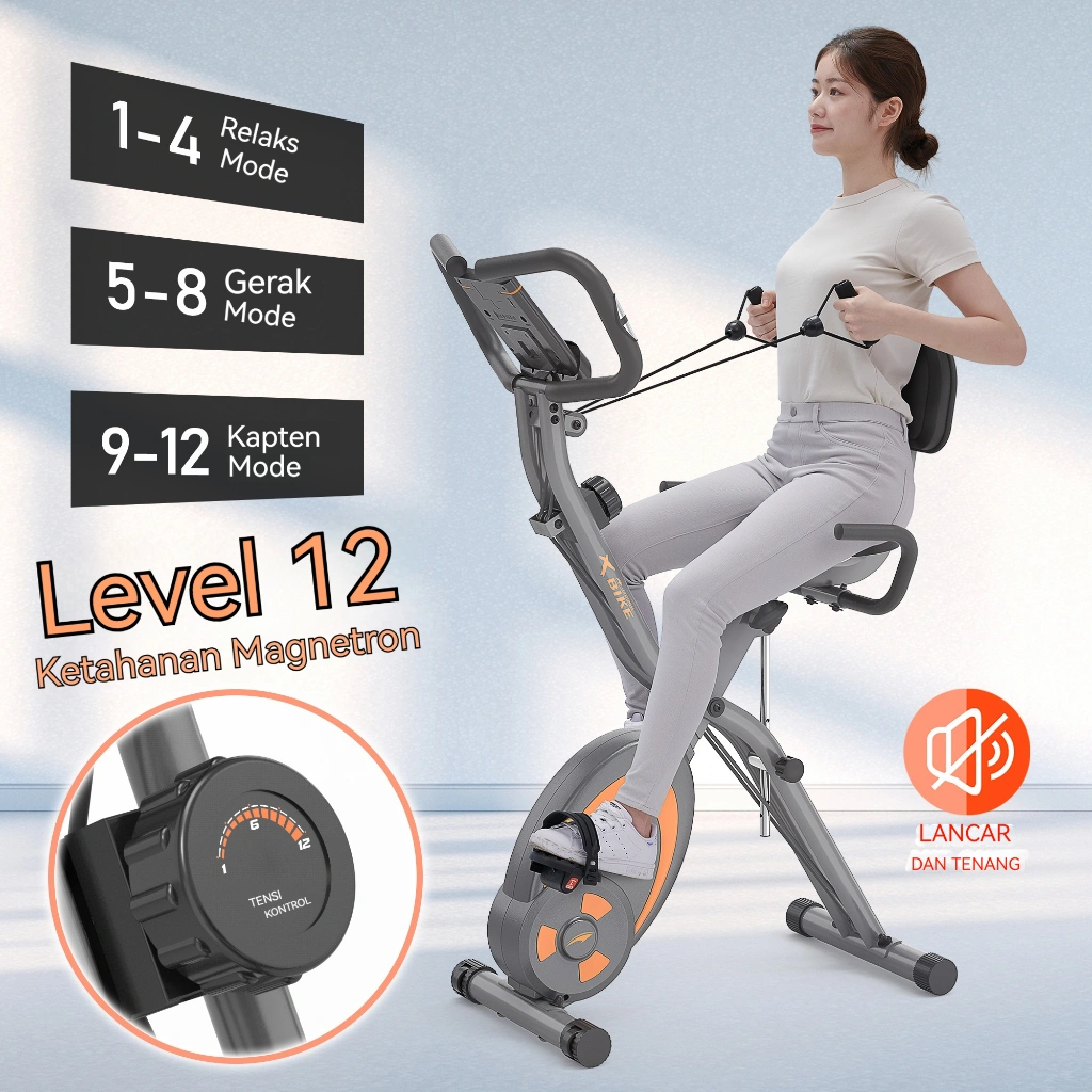 Leikefitness Spinning Bike/Alat Fitness Sepeda Statis/Bicycle Stand/Magnetic X-BIKE