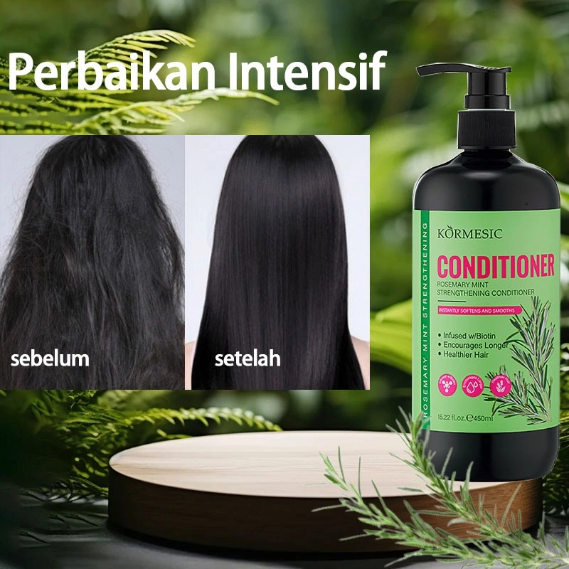 Conditioner Rosemary 450ml Conditioner yang Menjaga dan Melembutkan Rambut, Anti Kusut