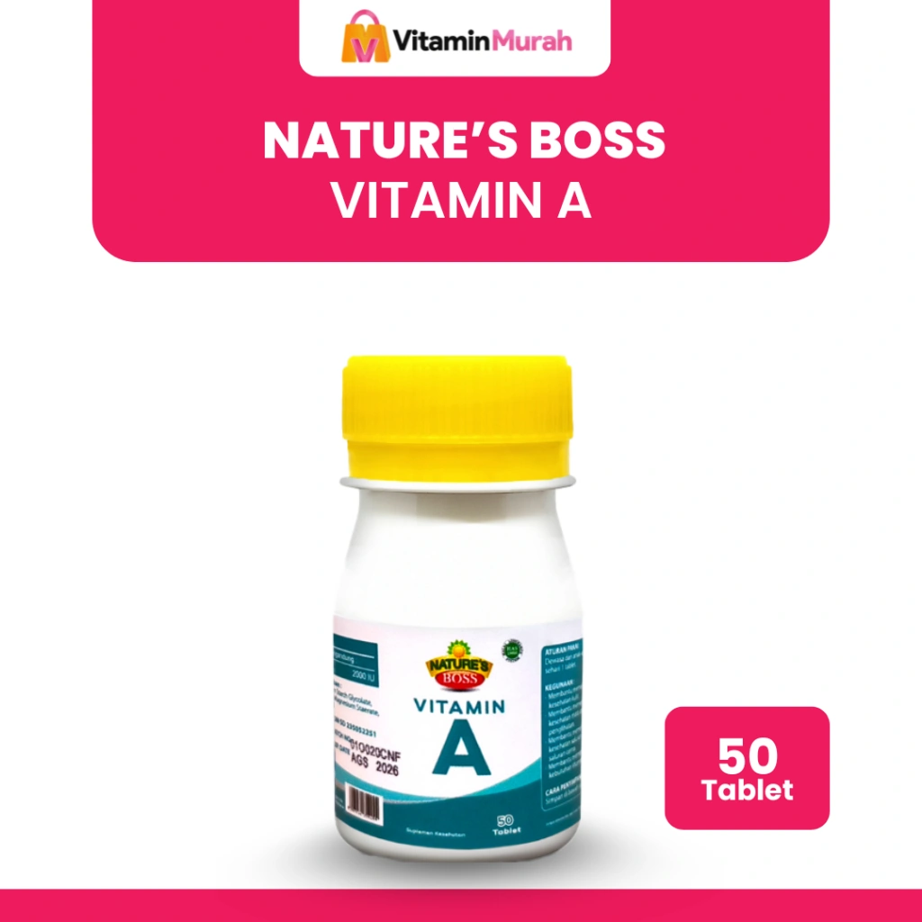 NATURE'S BOSS VITAMIN A ISI 50 TABLET - SUPLEMEN KESEHATAN