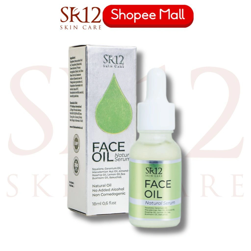 SR12 Face Oil Serum Melembabkan dan Mencerahkan Wajah
