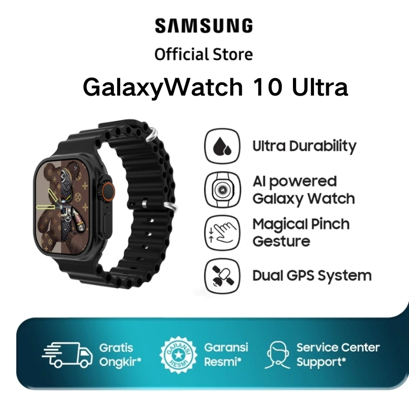 100% Original samsung jam tangan smartwatch Series 10 Ultra Max IP68 Tahan Air Aksesoris Fashion Smart Watch Pasangan/Wanita/Pria Wallpaper GPS NFC Bluetooth Panggilan Perangkat Lunak Sosial Sport mode Phone jam tangan smartwatch pria Couple