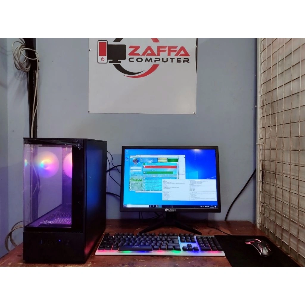 PC GAMING EDITING CORE I5 Ram 8Gb Hdd 500Gb VGA 2Gb NVIDEA Led 19 Inch New Garansi 1thn Free Usb Wifi