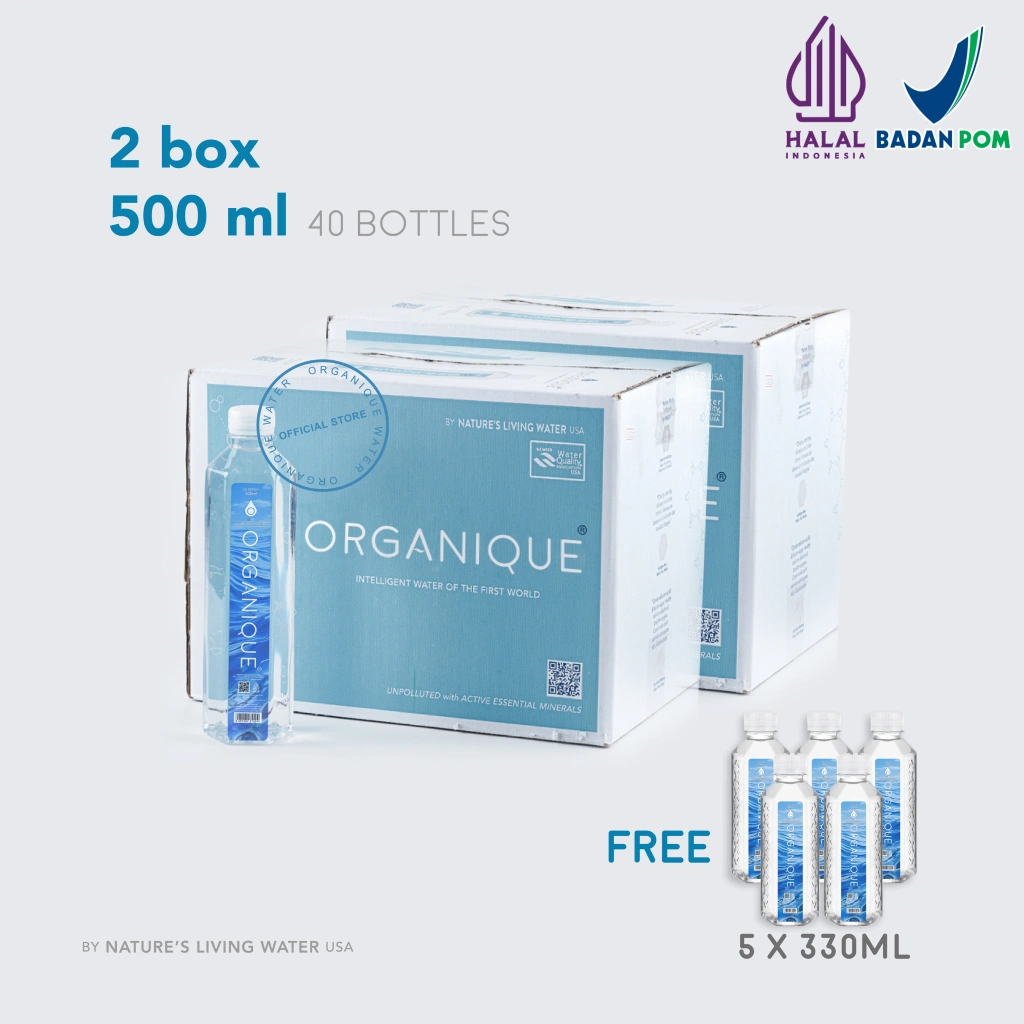 Organique Water ( 2 box 500 ml )