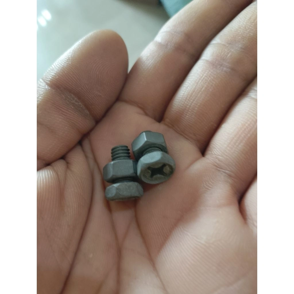 1 set baut aki m6 baut aki mobil baut aki double kunci obeng kunci 10 plus mur