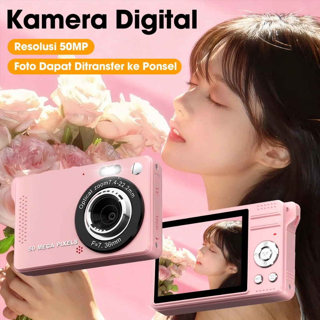 T-JERZEN Camera Digital 2.8inci zoom16x 1080P HD Pocket Camera Suitable for Beginners HD M08