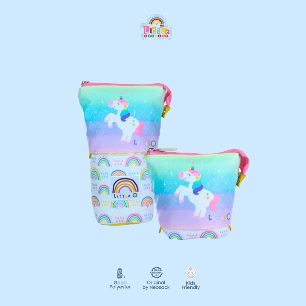 Little Neosack - MAGICAL PONY Pencase Karakter Lucu, Tempat Pensil Anak, Tempat Pensil Anak Perempuan - LI10061