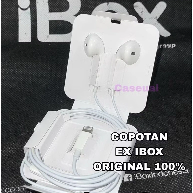 Headset / Handsfree Iph X / 11pro / 11promax / 12pro / 12promax / 14pro / 14promax Copotan Asli Original 100%