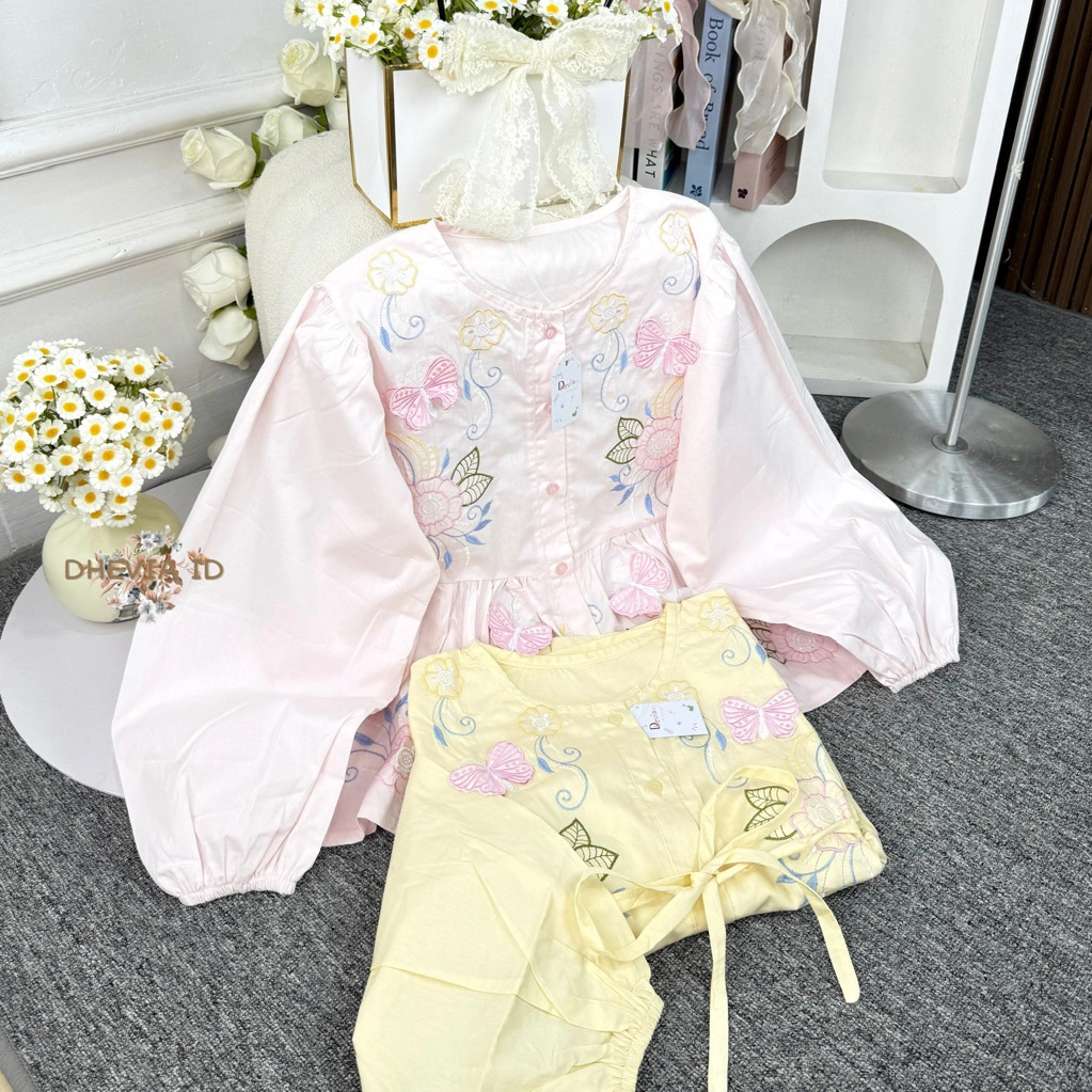 BLIKA BLOUSE POPLINE BORDIR TERBARU /BLOUSE WANITA POPLINE TERBARU BY DHEVIA ID