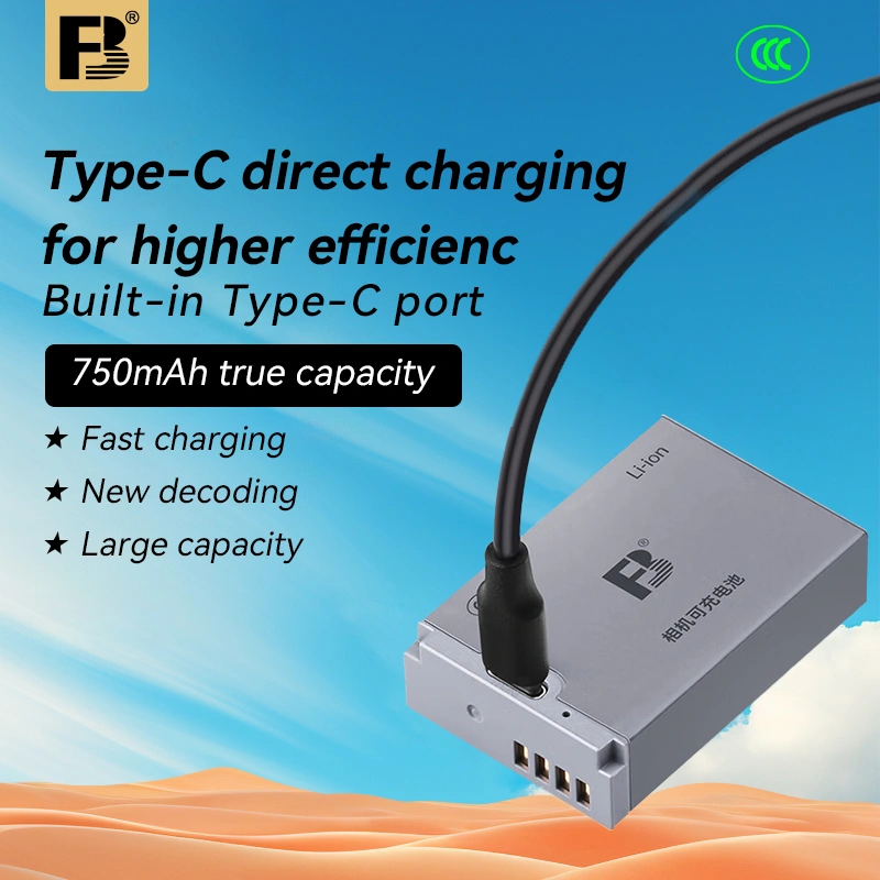 FB Battery for Canon LP E12 with Built-in Type-C Charging Port
