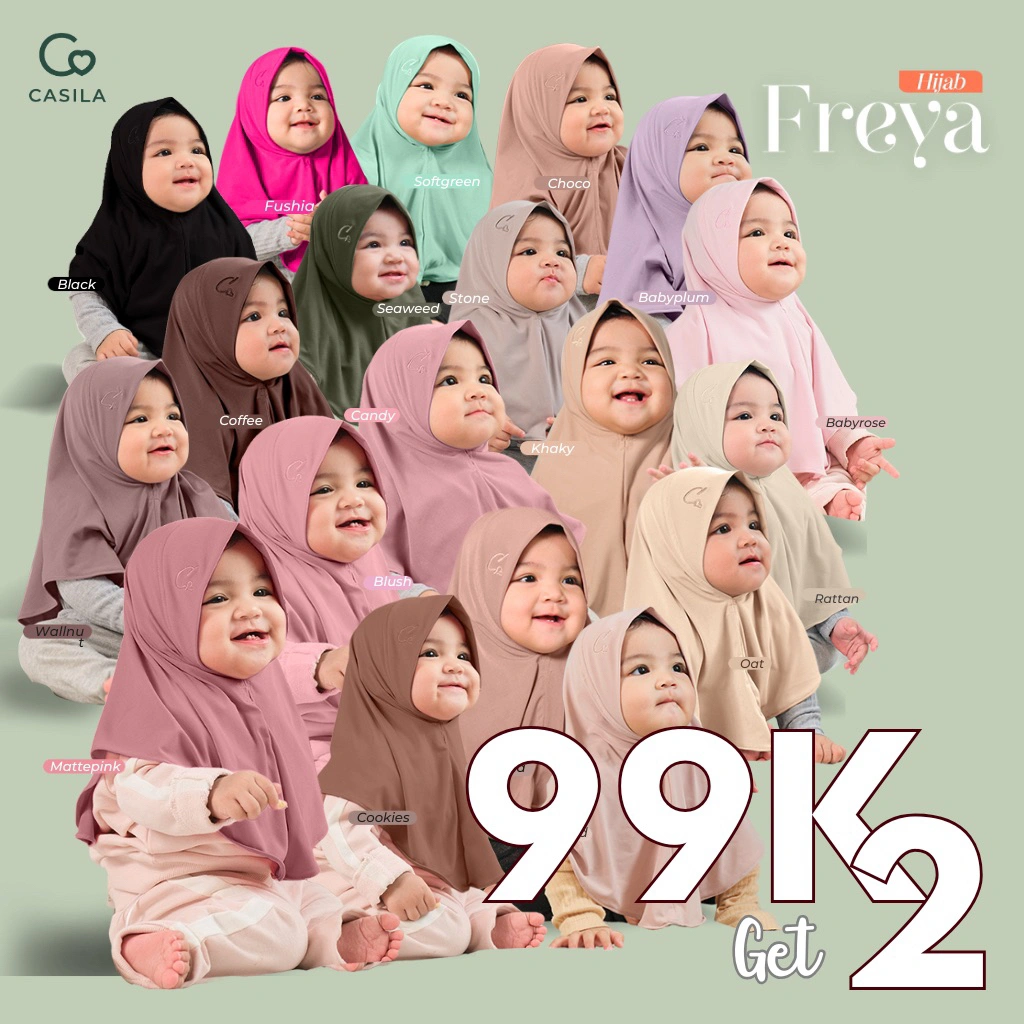 CASILA Hijab Freya | Hijab Umroh Anak Instan simpel dan nyaman