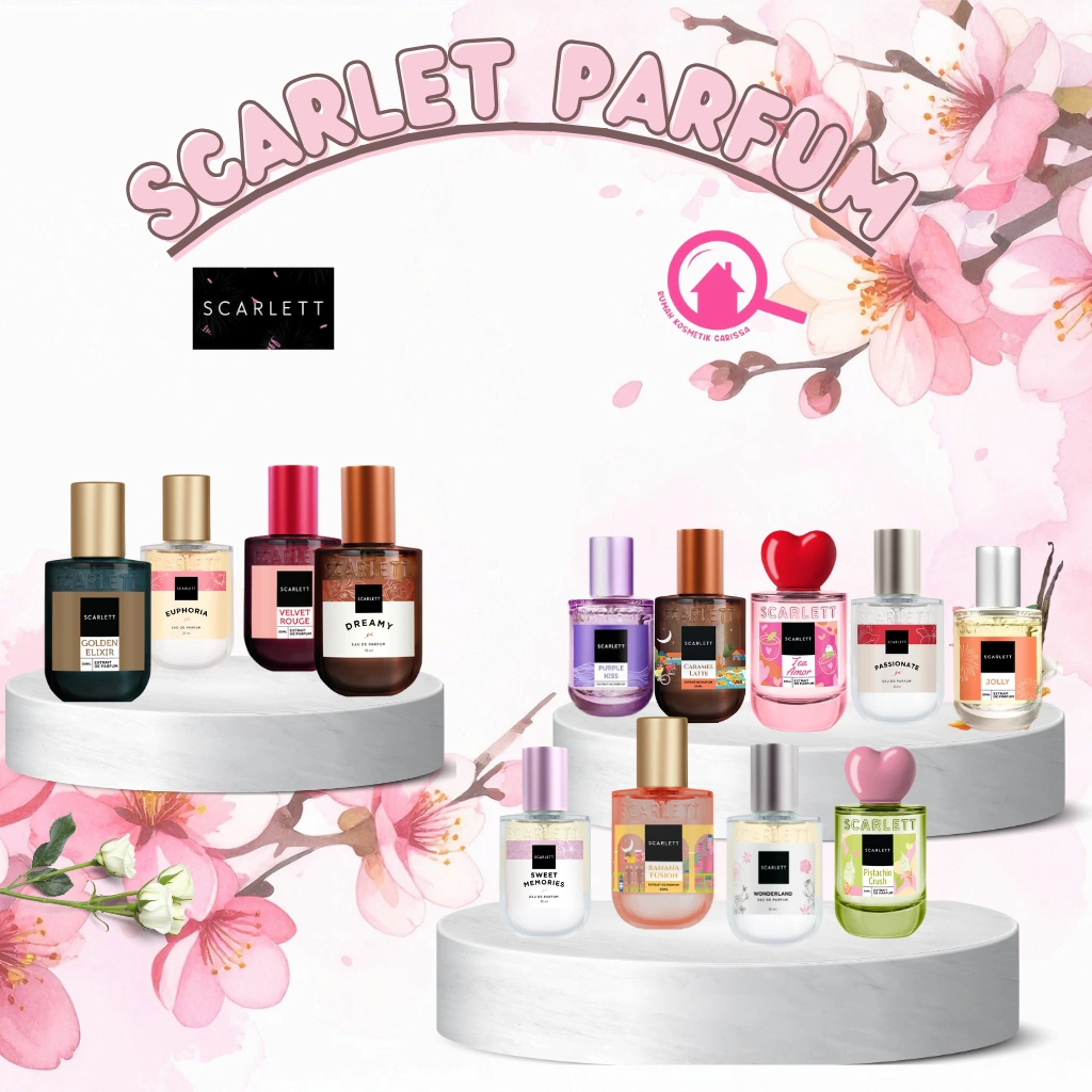 Scarlett Fragrance Parfum Original | Long Lasting Perfume | Wangi Tahan Lama untuk Pria & Wanita
