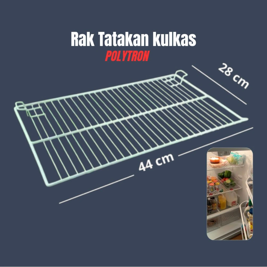 Rak kulkas / Tatakan kulkas besi 44cm×28cm untuk kulkas polytron