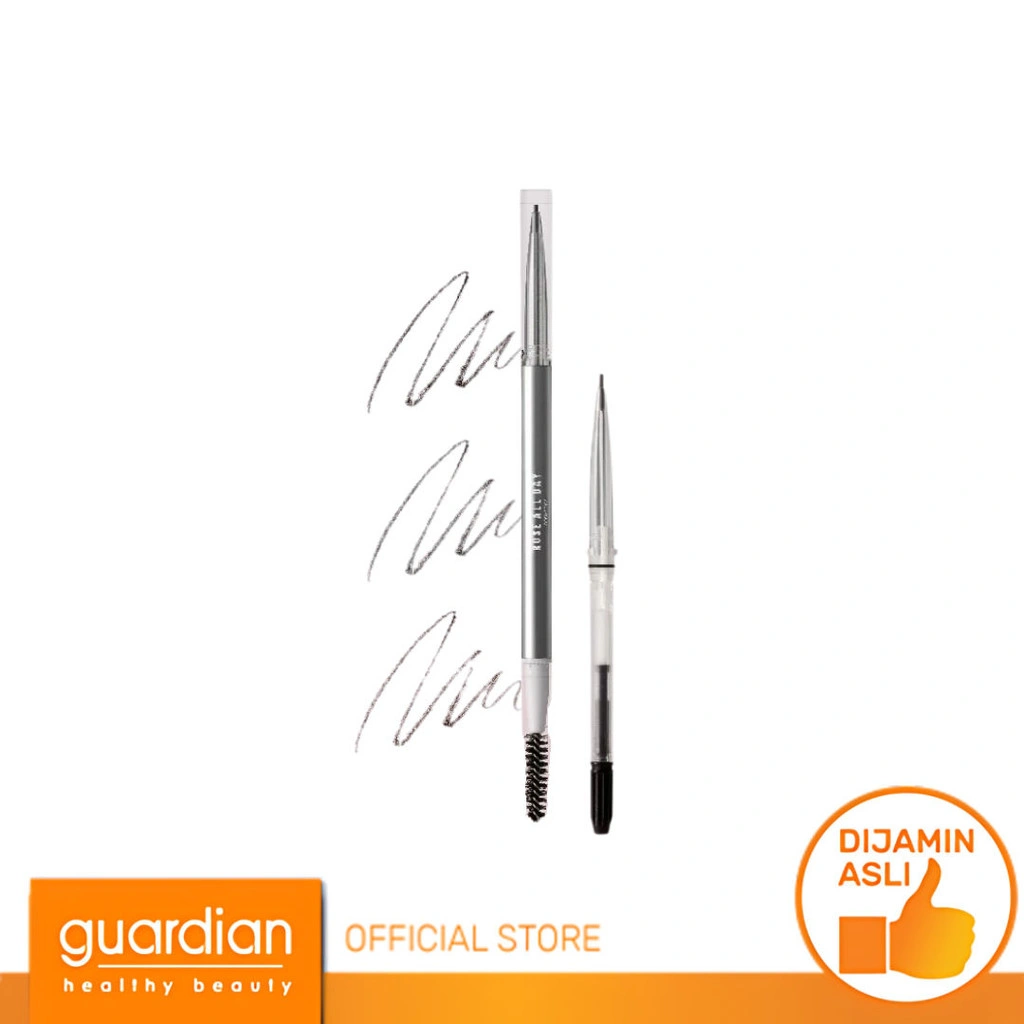 Rose All Day Brow Fix Micro Pencil - Pensil Alis 1mm Ultra Presisi, Smudge-Proof & Refillable, Mudah Dipakai Pemula 0.03Gr