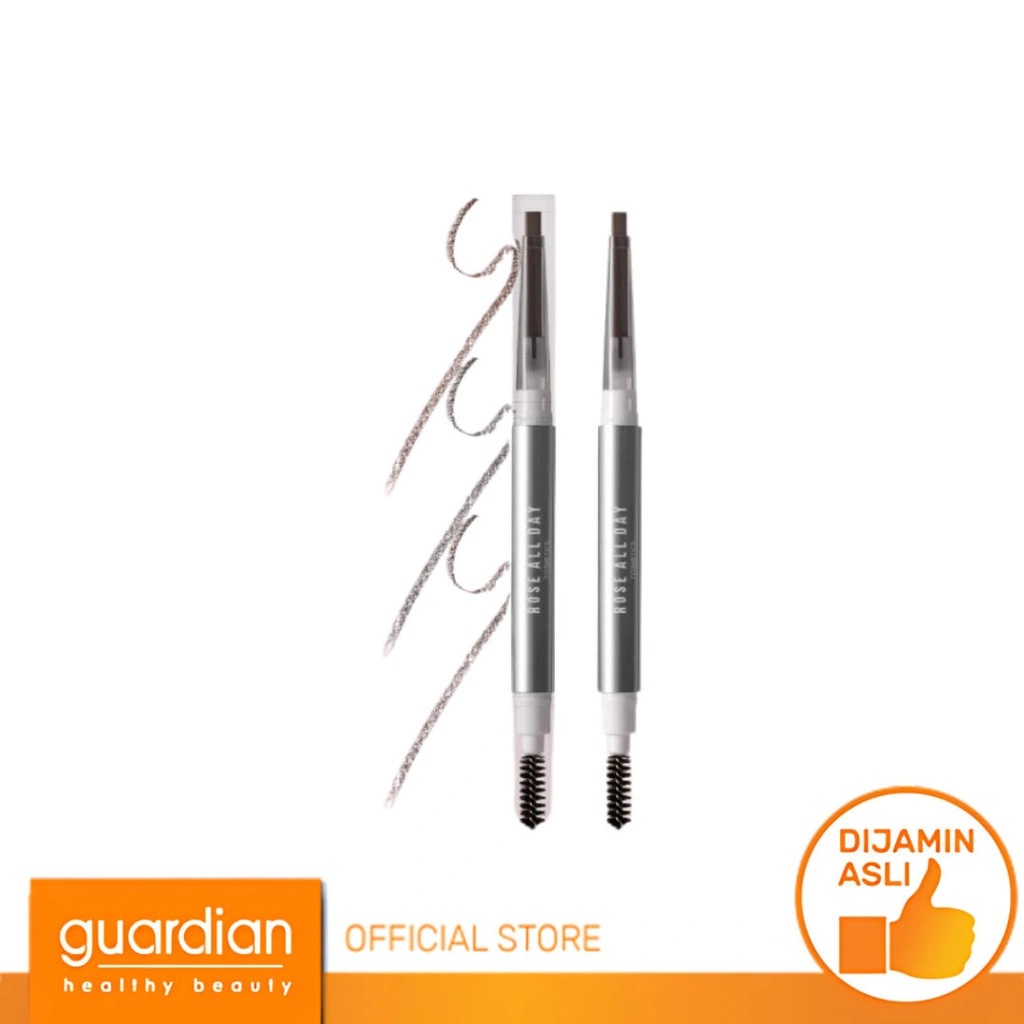 Rose All Day Brow Fix Micro Pencil - Pensil Alis Tahan Lama dan Smudgeproof 0.25Gr