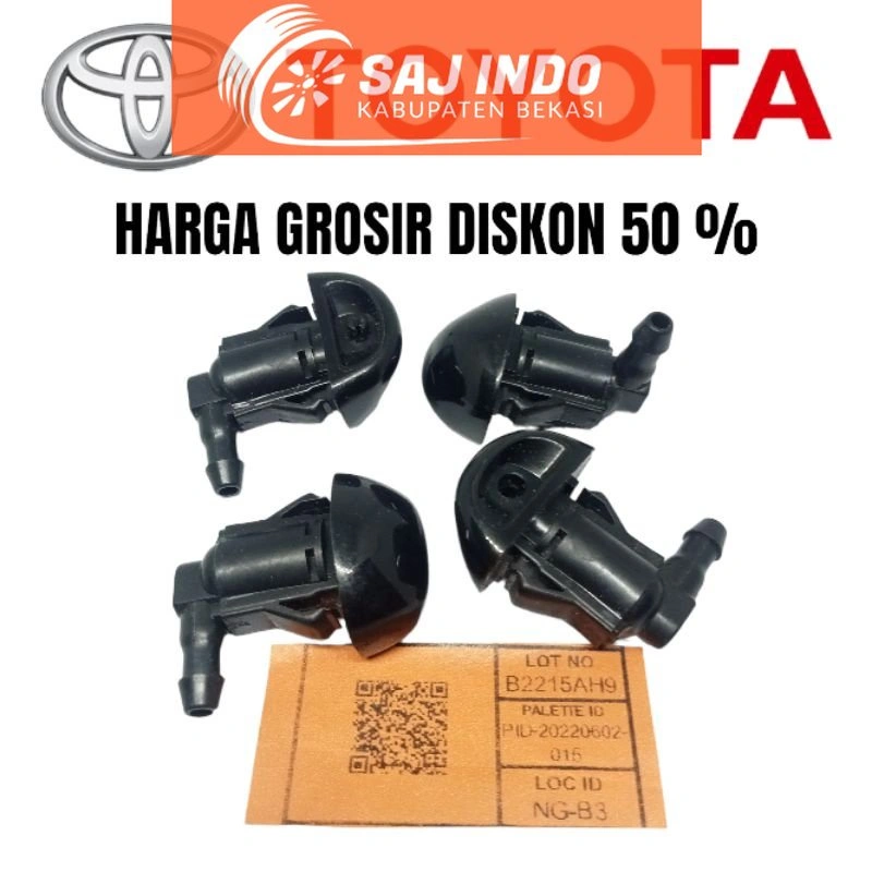 NOZZLE WIPER TOYOTA ORIGINAL NOSEL PENYEMPROT AIR WIPER PEMBERSIH KACA AVANZA XENIA RUSH TERIOS YARIS INOVA CAMRY COROLLA DLL