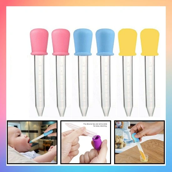 Pipet Tetes Obat Bayi Feeder Dropper Ukuran Alat Bantu Minum Baby Medicine BPA Free Silikon Vitamin Asi