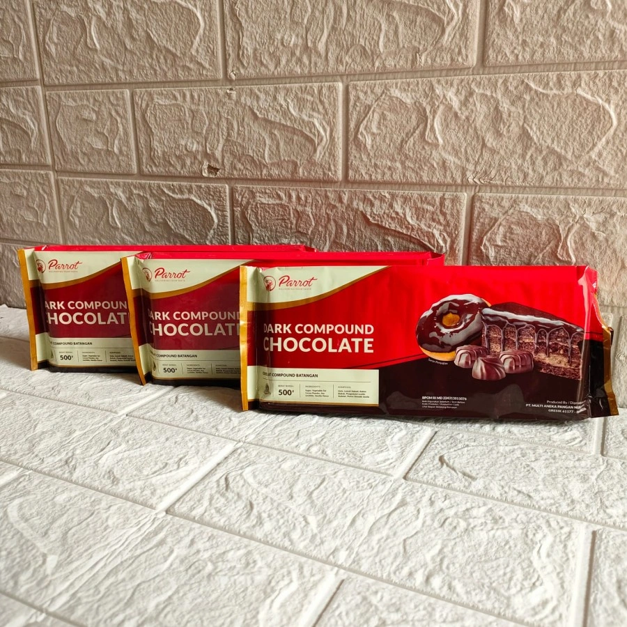 Coklat batangan Parrot / coklat kue / cokelat blok batang dark compound