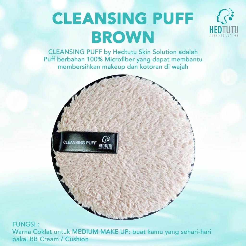 [SUHAY SALIM RECOMMENDATION] CLEANSING PUFF BROWN SPONS UNTUK MEMBERSIHKAN WAJAH / MAKEUP