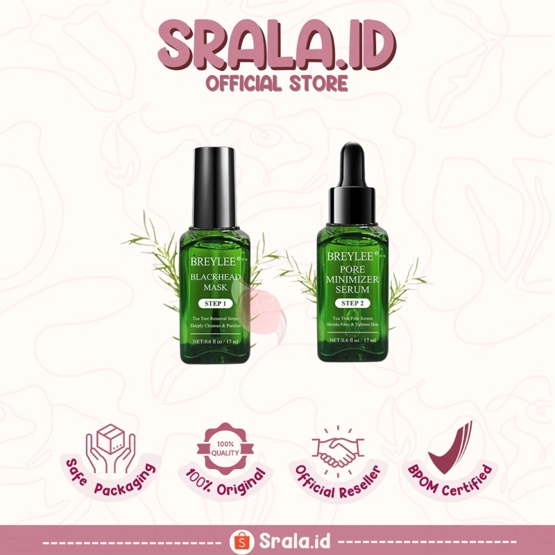 BREYLEE STEP 1 Blackhead Mask & STEP 2 PORE MINIMIZER SERUM