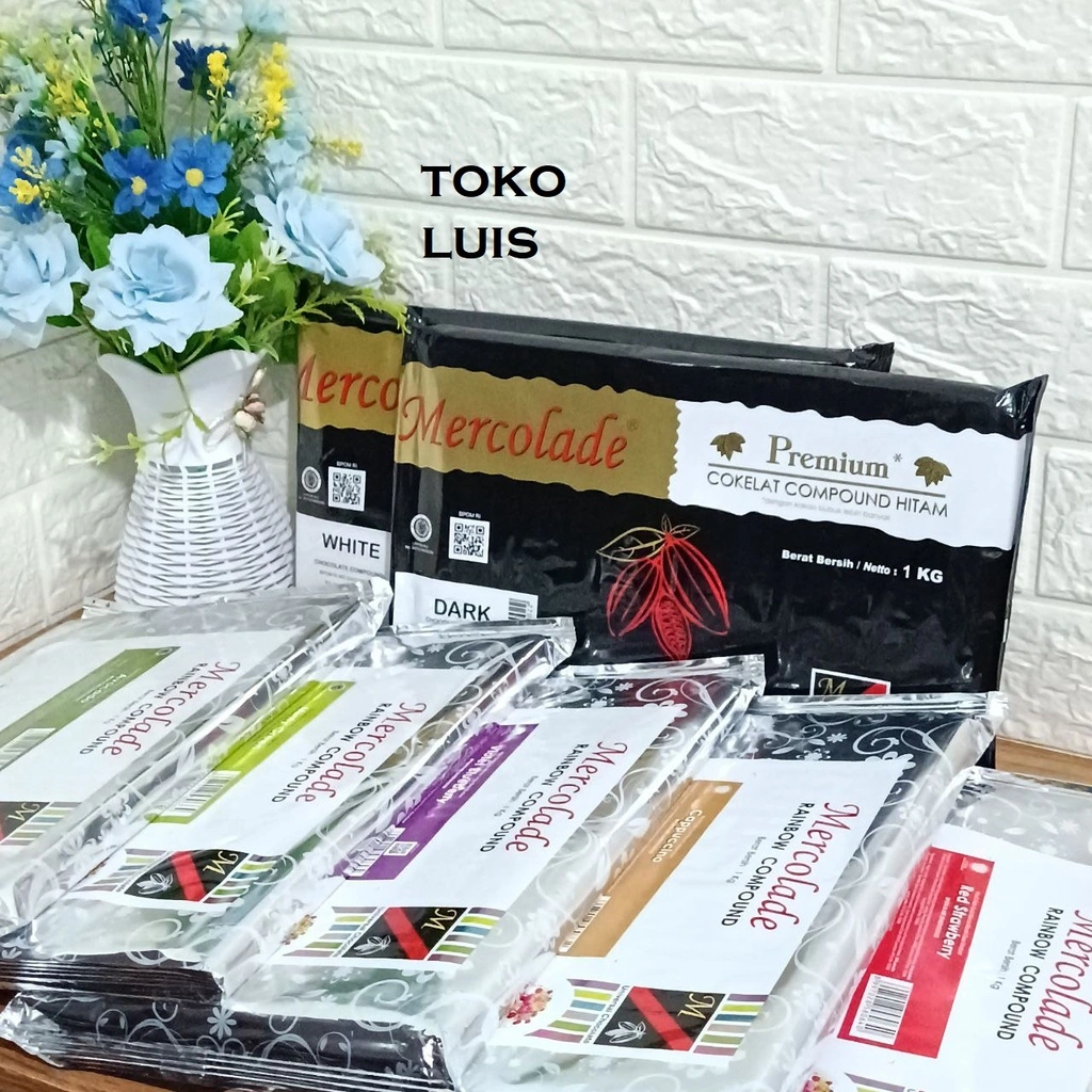 1 kg Coklat Mercolade coklat Warna Batangan