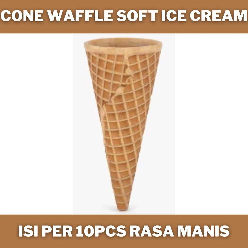 cone wafle manis untuk soft ice cream Mixue isi 10