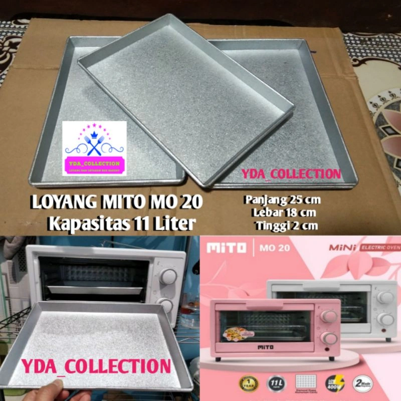 Loyang Tray Mito Oven Mito Mo 20 loyang oven listrik kapasitas 12liter / Oven Listrik / Loyang Kue Kering