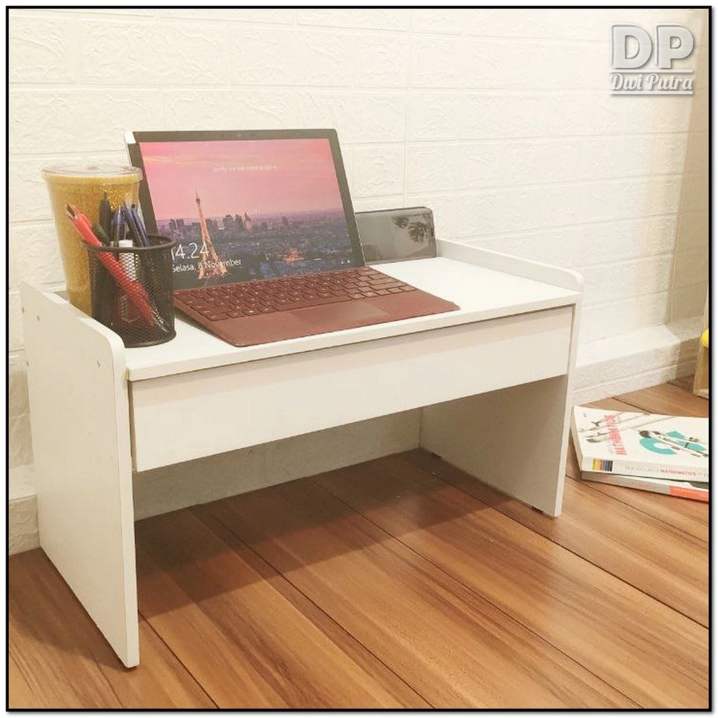 MEJA LESEHAN FOLKE WOODPANEL // KERJA BELAJAR ANAK DEWASA LAPTOP TABLET HP // KNOCKDOWN PARTIKEL