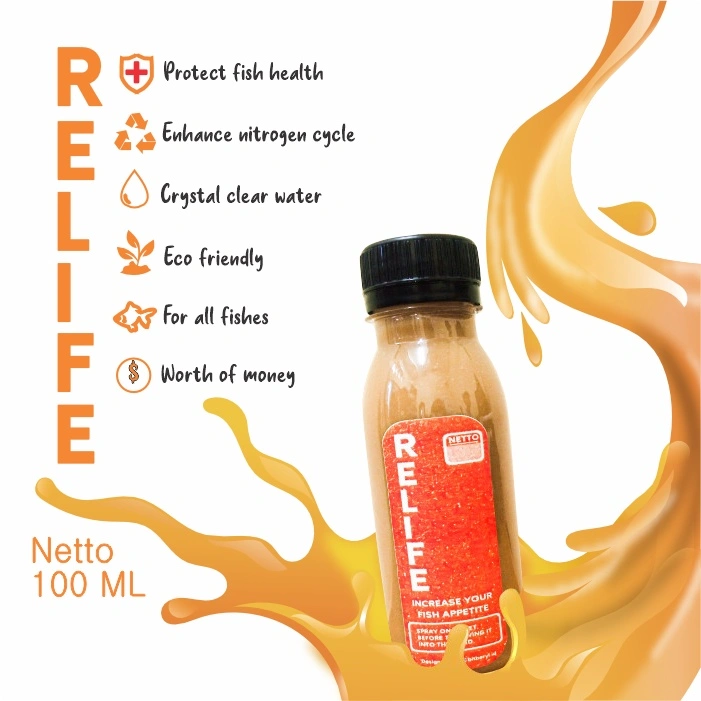 Ikanesia - Probiotik RELIFE 100 ml Aquarium Bening Menjaga Ikan Sehat