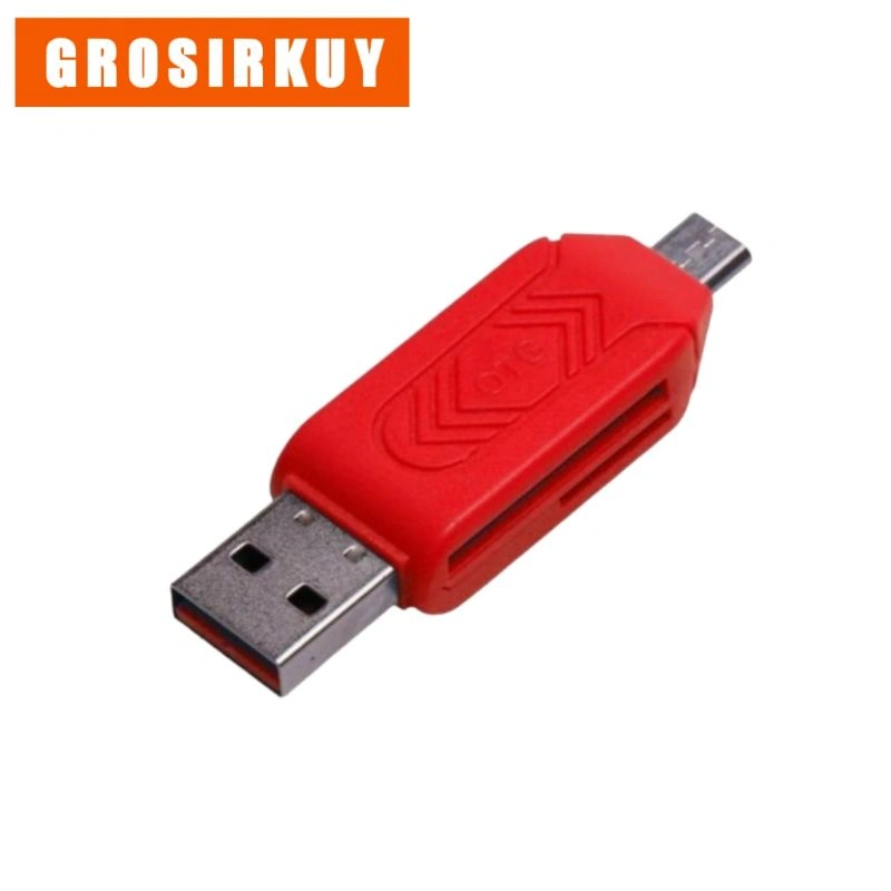 G642 Card Reader 2 Slot OTG mini 2in1 for MicroSD / SD OTG