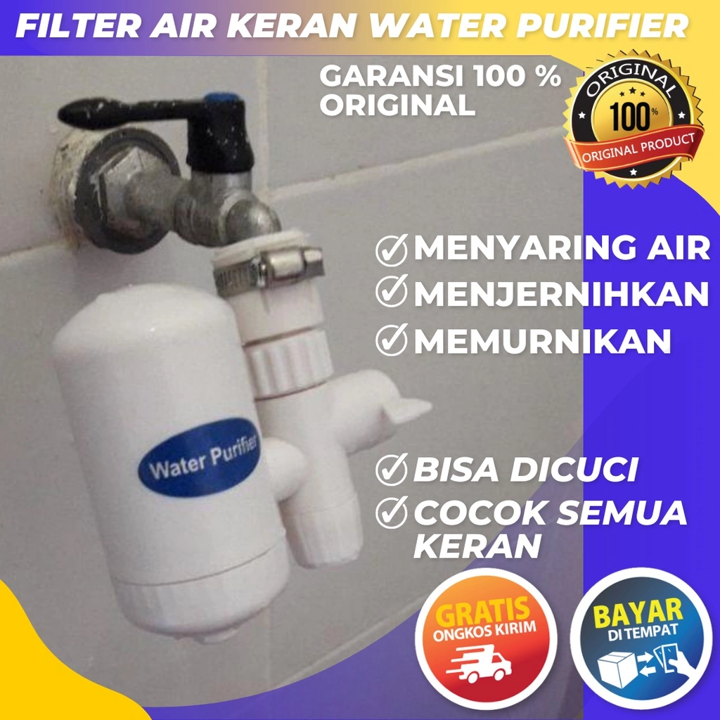 Water Purifier SWS Pure it Filter Air Sumur Keruh Bau Penjernih Penyaring Keran Saringan Air Kran